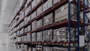 Warehouse distribution center representing gray market distribution and commercial supply chain logistics.